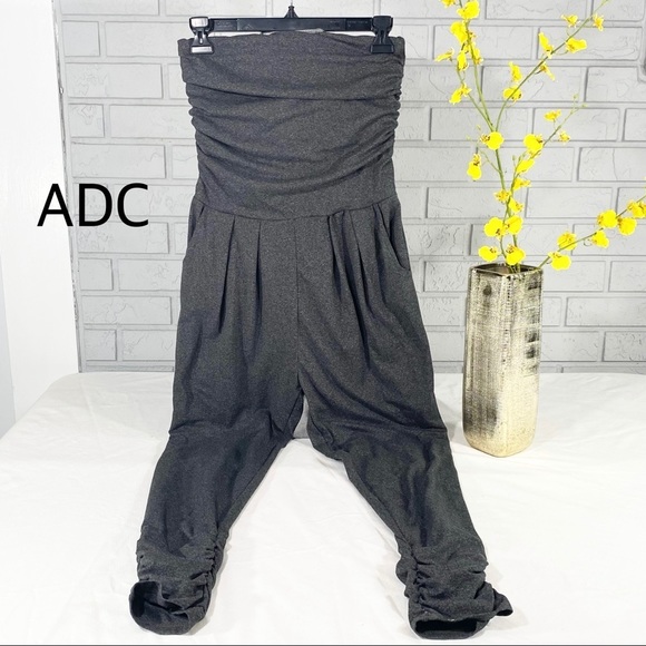 ADC Strapless Bandeau One Piece Jumpsuit Gray Size Small - Picture 2 of 6